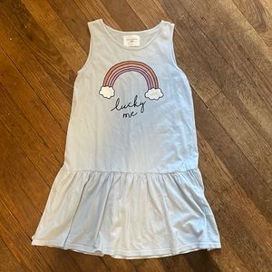 Girl’s Sol Angeles lucky me tank light blue sundress size 6